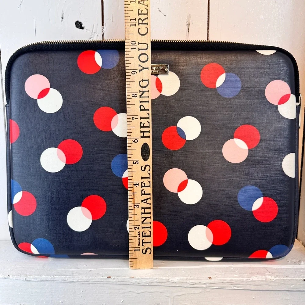 Kate Spade Padded Laptop / Tablet Sleeve Polka Dots Chic & Functional